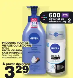 Marches Tradition NIVEA FACIAL OR BODY CARE PRODUCTS offer