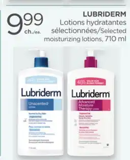 Proxim LUBRIDERM Selected moisturizing lotions offer