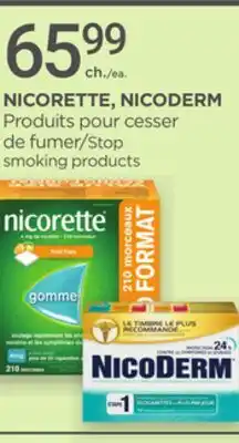 Proxim NICORETTE, NICODERM Stop smoking products offer