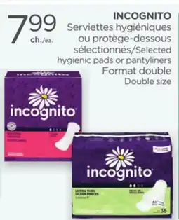 Proxim INCOGNITO Selected hygienic pads or pantyliners Format double Double size offer