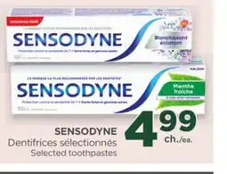 Proxim SENSODYNE Selected toothpastes offer