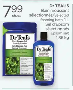 Proxim Dr TEAL'S Selected foaming bath, Epsom salt offer