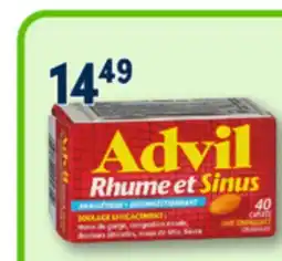 Familiprix ADVIL, Cold and sinus, 40 caplets offer