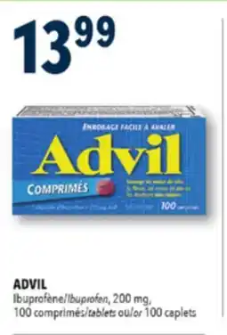 Familiprix ADVIL Ibuprofen, 200 mg, 100 tablets or 100 caplets offer