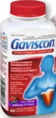 Familiprix Gaviscon extra strength fruit blend antiacid 60un offer