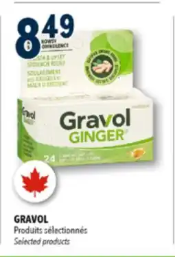 Familiprix Gravol Ginger non-drowsy upset stomach & nausea liquid gel capsules 24un offer