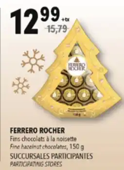 Familiprix FERRERO ROCHER, Fins Fine hazelnut chocolates, 75 g offer