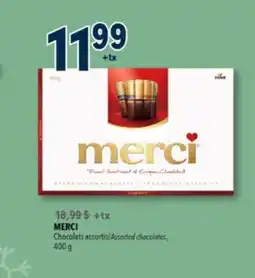 Familiprix MERCI, Assorted chocolates, 400 g offer