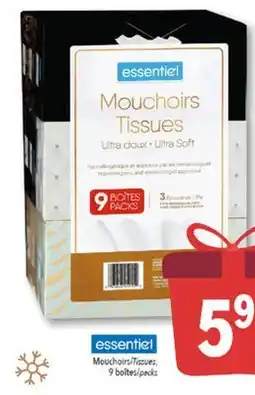 Familiprix Essentiel ultra soft tissues packs 9un offer