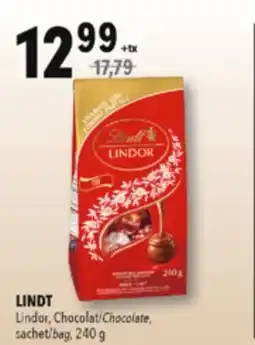 Familiprix LINDT, Lindor, Chocolate, bag 240 g offer