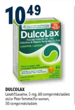 Familiprix DULCOLAX Laxative, 5 mg, 60 tablets or Pour femme/For women, 50 tablets offer