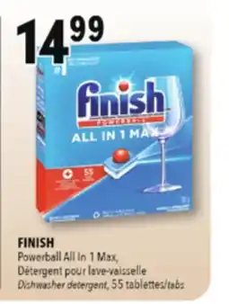 Familiprix FINISH, Powerball All In 1 Max, Dishwasher detergent, 55 tabs offer