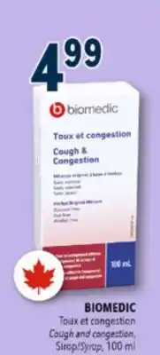 Familiprix BIOMEDIC Cough and congestion, Syrup, 100 ml offer