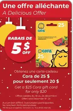 Familiprix Cora Gift Card offer