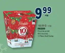 Familiprix FREDDO, Milk chocolate, 12 Santas offer