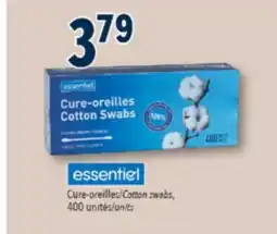 Familiprix ESSENTIEL Cotton swabs, 400 units offer