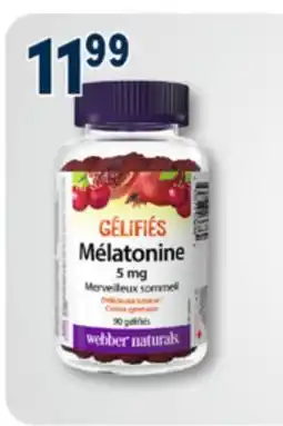 Familiprix Webber Naturals Melatonin Cherry Pomegranate gummies 90un offer