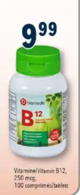 Familiprix BIOMEDIC Vitamin B12, 250 mcg, 100 tablets offer