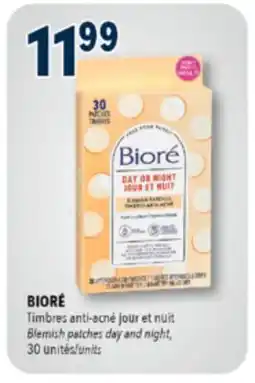 Familiprix BIORÉ, Blemish patches day and night, 30 units offer