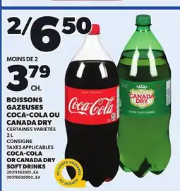 Provigo COCA-COLA OR CANADA DRY SOFT DRINKS, 2 L offer
