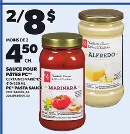 Provigo PC PASTA SAUCE, 410/650 ML offer