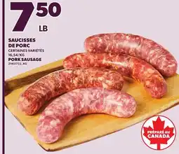 Provigo PORK SAUSAGE offer