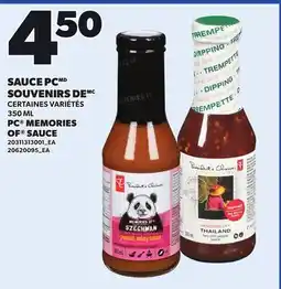 Provigo PC MEMORIES OF SAUCE 350 ML offer