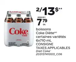 Provigo DIET COKE , 6X710 ML offer