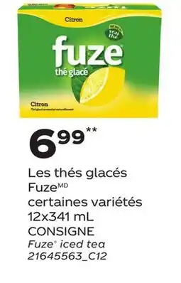 Provigo FUZE ICED TEA, 12X341 ML offer