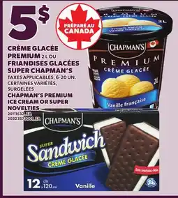 Provigo CHAPMAN'S PREMIUM ICE CREAM, 2 L OR SUPER NOVELTIES, 6-20 UN offer