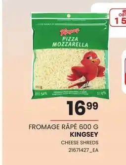 Provigo FROMAGE RÂPÉ 600 G KINGSEY offer