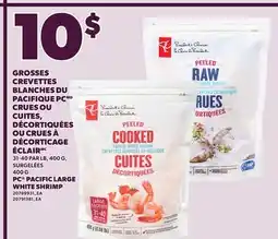 Provigo PC PACIFIC LARGE WHITE SHRIMP, 31-40 PAR LB, 400 G offer