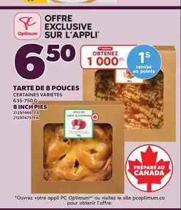 Provigo 8 INCH PIES, 635-750 G offer