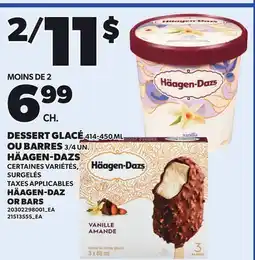 Provigo HÄAGEN-DAZ, 414-450 ML OR BARS, 3/4 UN offer
