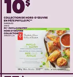 Provigo PC PHYLLO PASTRY HORS D'OEUVRE COLLECTION, 240 G offer