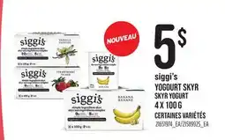 Provigo SIGGI'S YOGOURT SKYR SKYR YOGURT, 4 x 100 G offer