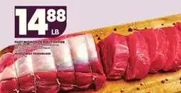 Provigo WHOLE BEEF TENDERLOIN offer