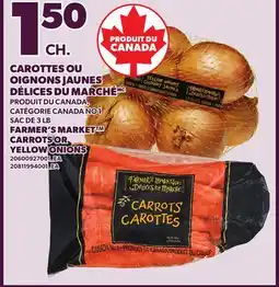 Provigo FARMER'S MARKET CARROTS OR YELLOW ONIONS, SAC DE 3 LB offer