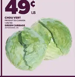 Provigo GREEN CABBAGE offer