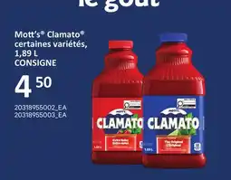 Provigo MOTT'S CLAMATO 1,89 L offer