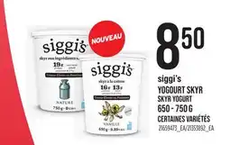 Provigo SIGGI'S YOGOURT SKYR, 650 - 750 G offer