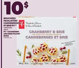 Provigo PC CRANBERRY AND BRIE PASTRY BITES, 288 G offer