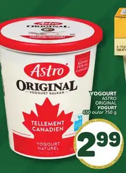 Marché Bonichoix ASTRO ORIGINAL YOGURT offer