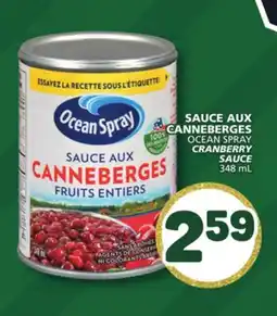 Marché Bonichoix OCEAN SPRAY CRANBERRY SAUCE offer