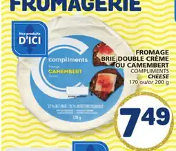 Marché Bonichoix COMPLIMENTS CHEESE offer