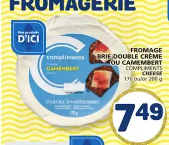 Marché Bonichoix COMPLIMENTS CHEESE offer
