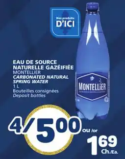 Marché Bonichoix MONTELLIER CARBONATED NATURAL SPRING WATER offer
