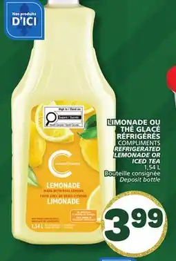 Marché Bonichoix COMPLIMENTS REFRIGERATED LEMONADE OR LEMONADE OR ICED TEA offer