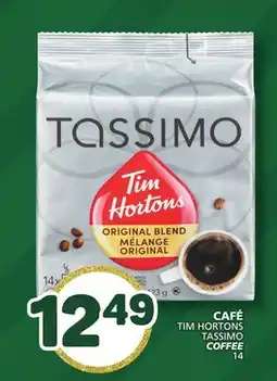 Marché Bonichoix TIM HORTONS TASSIMO COFFEE offer