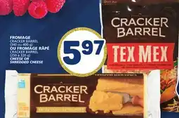 Marché Bonichoix CRACKER BARREL (340 ou 400 g), CRACKER BARREL (250 à 320 g) CHEESE OR SHREDDED CHEESE offer